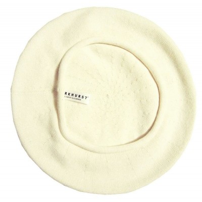 Beret  "Artist's  100% Cotton  IVORY  Ideal fabric for summer  11" diameter 634972573202 eb-71177672